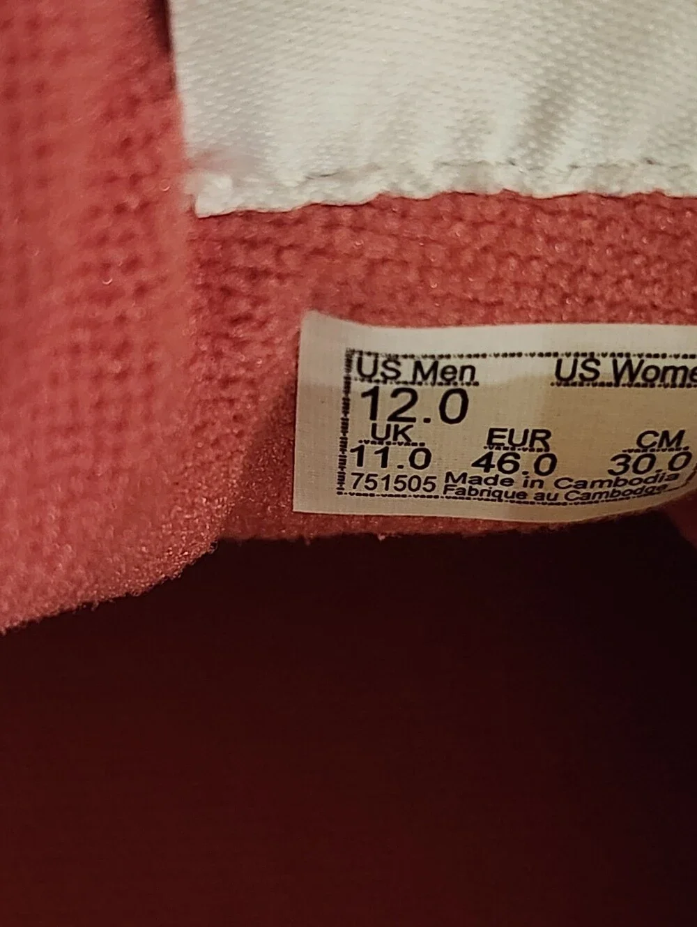 Vans Unisex Sport Low Top Sneakers In Pink Sz 12